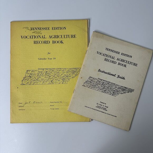 Vtg Vocational Agriculture Record Book & Instructional Guide Tennessee Edition - Picture 11 of 16